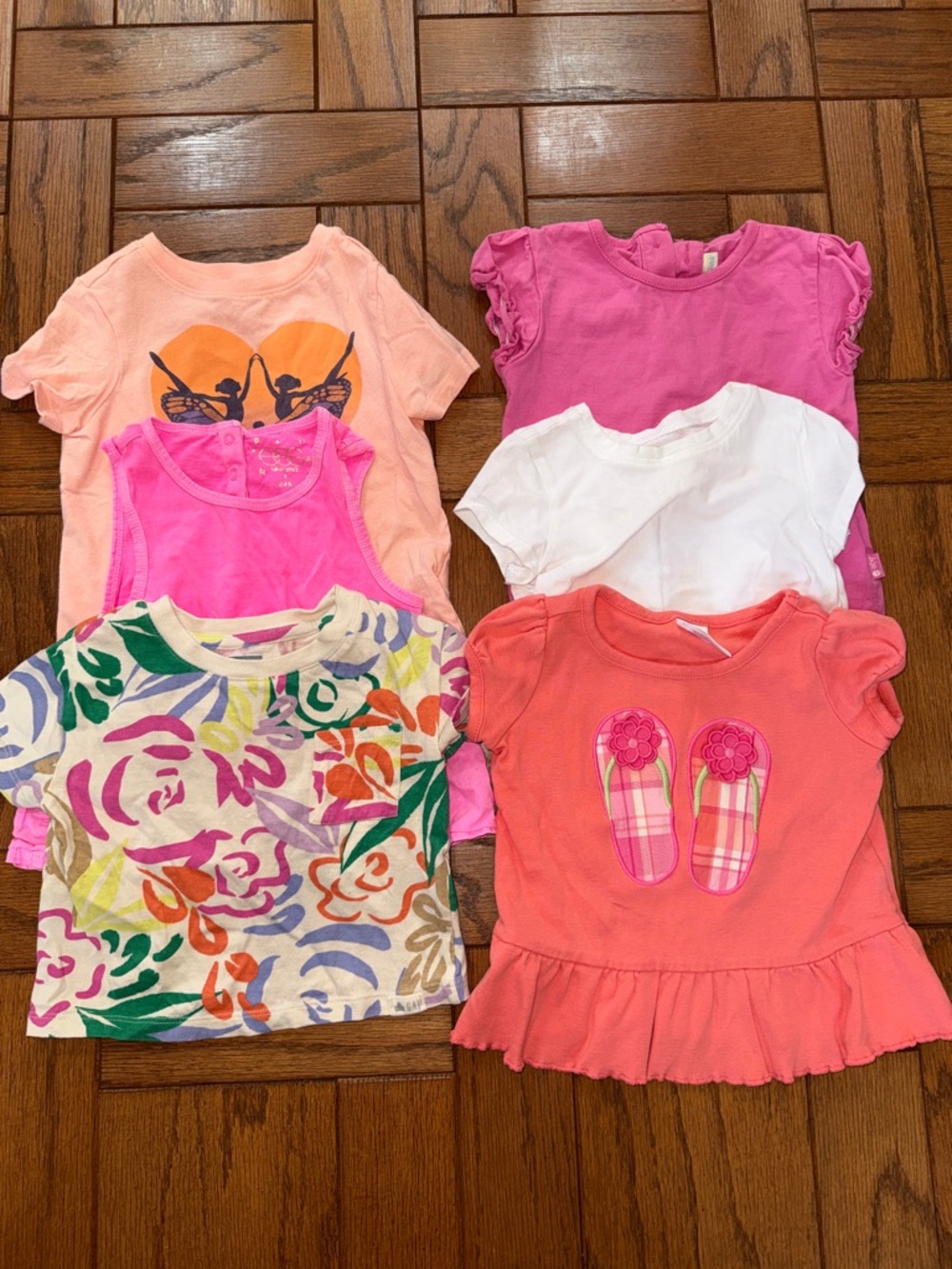Spring/Summer Girls Short Sleeve Tee Mix
